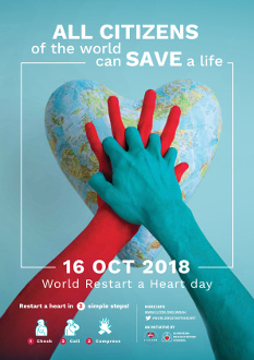 World restart a heart day Poster