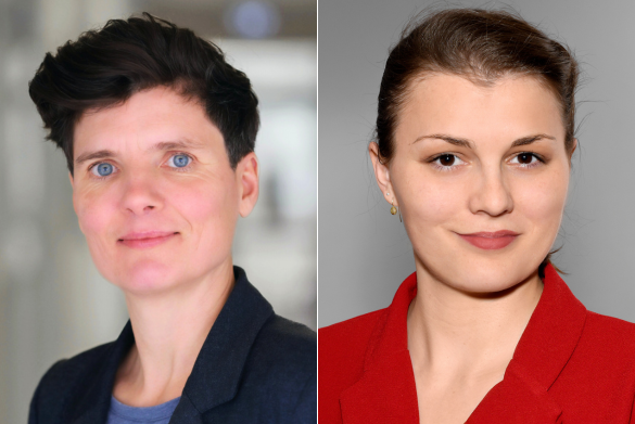 Professorin Jenny Rosendahl und Josephin Jahnke