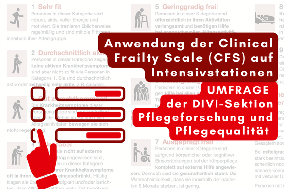Umfrage: Anwendung der Clinical Frailty Scale (CFS) auf Intensivstationen