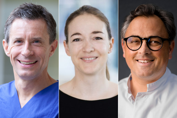 Prof. Dr. Florian Hoffmann, Dr. Ellen Heimberg und Prof. Dr. Christian Karagiannidis