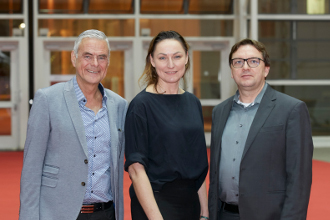Prof. Janssens, Beatrix Seewaldt und Volker Parvu