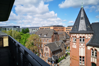 Blick vom Balkon der DIVI-Geschäftsstelle