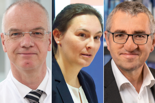 Prof. Dr. med. Felix Walcher, Sabrina Pelz und Rolf Dubb