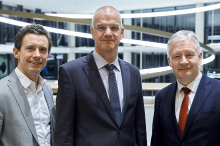 Prof. Dr. Florian Hoffmann, Prof. Dr. Felix Walcher und Prof. Dr. Gernot Marx