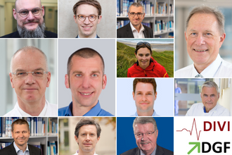 Logos von DIVI und DGF