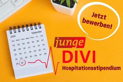 Noch bis 30. September bewerben für Hospitationsstipendium der Jungen DIVI