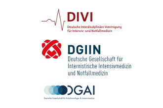 Logo der DIVI, DGIIN und DGAI